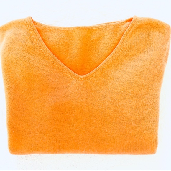 Cashmere V Neck Sweater - Picture 1 of 6